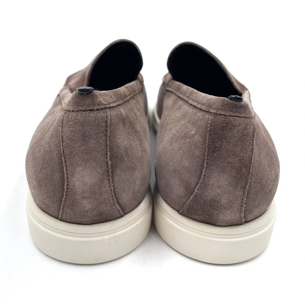 To Boot New York Cassidy Suede Leather Loafers Taupe Grey Slip On‎ Men's Sz 9.5